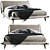 Piuma Bed: Luxury Comfort with Natuzzi 3D model small image 3