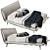 Piuma Bed: Luxury Comfort with Natuzzi 3D model small image 4