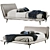 Piuma Bed: Luxury Comfort with Natuzzi 3D model small image 5
