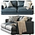 Cozy Haven 84" Sofa 3D model small image 2