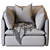 Cozy Leather Armchair 3D model small image 5