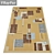 Versatile 3-Piece Carpet Set 3D model small image 2