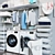 Algot 14 Wall Unit + BOAXEL Laundry Set 3D model small image 2