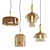 Elegant Vistosi & Jolly Pendant Lights 3D model small image 1