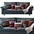 Stylish Harmony Sofa 82 3D model small image 3