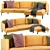 Modern Zanotta Chaise Lounge: Stylish & Elegant Design 3D model small image 2