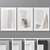 Modern Abstract Triptych Photo Frames 3D model small image 1