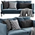 Contemporary Zanotta William 2 Sofa 3D model small image 1