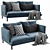 Contemporary Zanotta William 2 Sofa 3D model small image 2