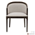 Elegant Coco Wolf Dining Chair 3D model small image 2