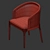 Elegant Coco Wolf Dining Chair 3D model small image 4