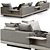 Luxury Modern Minotti_Connery Sofa 3D model small image 2