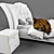 Italian Manufacturer King Size Bed 3D model small image 4