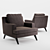 Stylish Belem Armchair by Ligne Roset 3D model small image 1