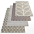 Modern Style Rug Set 3D model small image 1