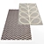 Modern Style Rug Set 3D model small image 2