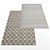 Modern Style Rug Set 3D model small image 3