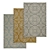 High-Quality Carpet Set: Versatile Textures 3D model small image 1