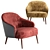 Cozy Liam Armchair: Perfect Blend of Style and Comfort 3D model small image 1