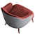 Cozy Liam Armchair: Perfect Blend of Style and Comfort 3D model small image 4