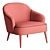 Cozy Liam Armchair: Perfect Blend of Style and Comfort 3D model small image 5