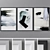 Modern Abstract Triptych Art 3D model small image 1