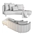 Elegant Torii Sofa 3D model small image 3
