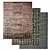 Oscillo Hand-Knotted Rug: Artistic Elegance for Your Home 3D model small image 1