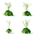 Hybrid Aquilegia Flowers | Set of 4 Varieties 3D model small image 5