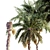 Tropical Oasis Date Palm Collection 3D model small image 2