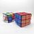 Rubik's Cube Poufs: Stylish and Comfy 3D model small image 5