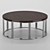 Sleek Metal Coffee Table 3D model small image 3