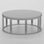 Sleek Metal Coffee Table 3D model small image 4