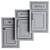 Modern Cabinet Door Set 3D model small image 4