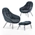 Sleek Mango Armchair | Modern Design 3D model small image 1