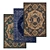 Luxury Textured Carpet Set 3D model small image 1