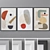 Modern Abstract Triptych Photo Frames 3D model small image 1