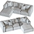 Modern Boconcept-Carmo Motion Sofa with Resting Unit 3D model small image 4