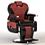 Ultimate Barber Chair: Quad Mesh, Textured, UV Mapped 3D model small image 1