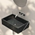 Elegant Carrara Outdoor Washbasin 3D model small image 3