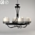 Elegant Classic Candle Chandelier 3D model small image 1