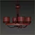 Elegant Classic Candle Chandelier 3D model small image 7
