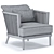 Modern Marty Chair: Sleek Design, Superior Comfort 3D model small image 3