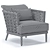 Modern Marty Chair: Sleek Design, Superior Comfort 3D model small image 4