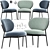 Elegant Pedrali Blume Dining Chair 3D model small image 1