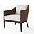 Restoration Hardware Marisol Seagrass Armchair 3D model small image 1