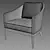 Restoration Hardware Marisol Seagrass Armchair 3D model small image 3