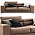 Ditre Italia Anderson: Modern Italian Sofa with Sleek Design 3D model small image 1