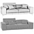 Ditre Italia Anderson: Modern Italian Sofa with Sleek Design 3D model small image 4