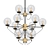 Elegant Pearl 12 Ceiling Light 3D model small image 1